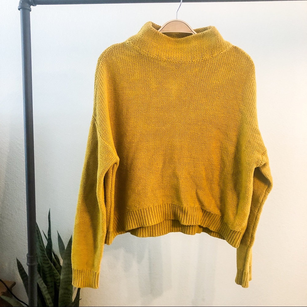 Cropped Mustard Sweater